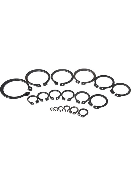 300 Adet Elastik Tespit Halkası Grubu Sabit Gevşeme Önleyici Klips Kilitleme Segmanı Tespit Halkası Sınıflandırma Ayar Delik Yaka Pul fırsatları