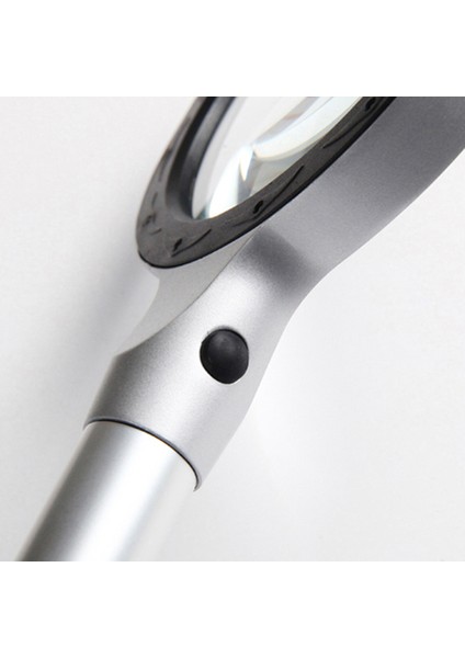 Alet Elle Tutulan 3x 8x Büyüteç Mercek Büyüteç 12 Işık Okuma Gazete Hediye(Yurt Dışından) indirimleri