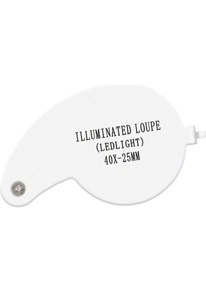 Te 40X 25MM Güç Kuyumcu Işıklı Büyüteç LED Döngü Büyüteç Büyüteç Camı fırsatları