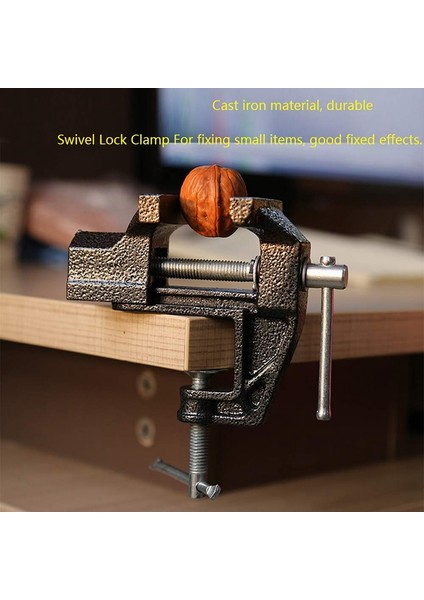 Mini Masa Kelepçesi Küçük Yükseltilmiş Dökme Demir Taşınabilir Çalışma Tezgah Mengenesi fırsatları