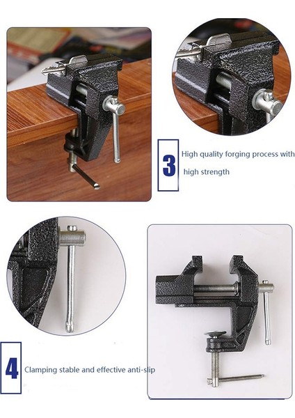 Mini Masa Kelepçesi Küçük Yükseltilmiş Dökme Demir Taşınabilir Çalışma Tezgah Mengenesi indirimleri