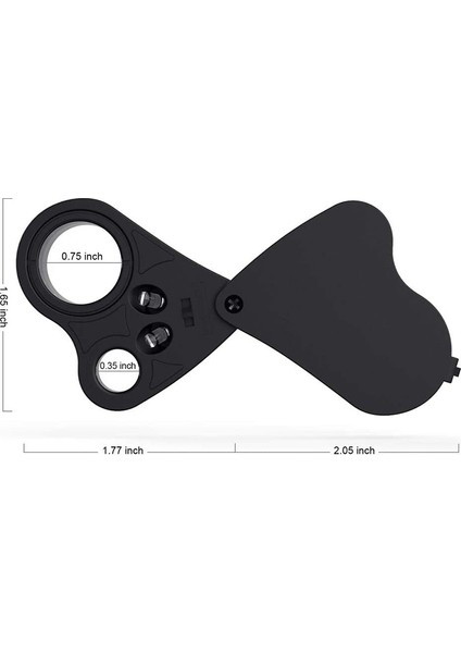 Takı Büyüteç, 2 Paket 30X 60X Işıklı Kuyumcu Büyüteç Büyüteç Göz Büyüteç Büyüteç LED Aydınlatma ile fiyatları