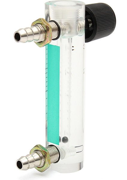 0-3lpm 0.1mpa Akrilik Gaz Hava Oksijen Akış Ölçer Kontrol Valfi ile Debimetre