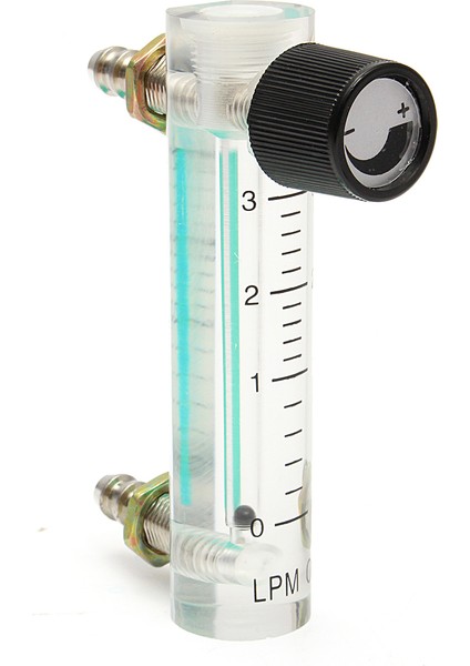 0-3lpm 0.1mpa Akrilik Gaz Hava Oksijen Akış Ölçer Kontrol Valfi ile Debimetre fırsatları