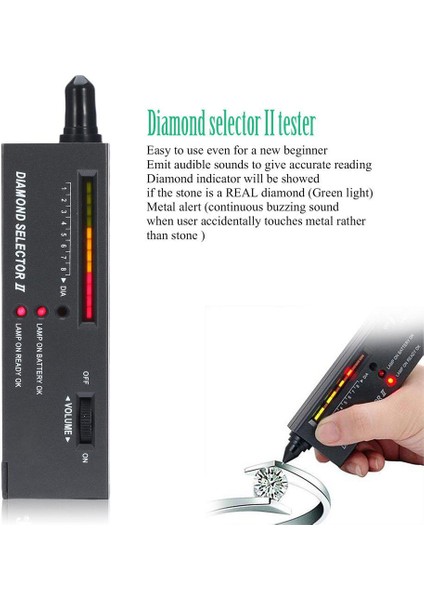 Mücevher Elektronik Elmas ve Mozanit Analiz Cihazı Elmas Test Cihazı Kontrol Cihazı