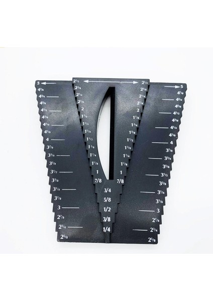 Meco 2'si 1 Arada Ağaç Işleme Cetvel Ölçme Ölçer Ölçü Boyutu Aracı 1/8 fırsatları