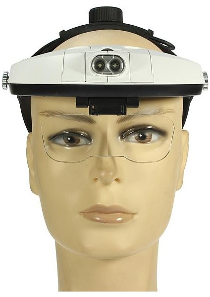 1.0x 1.5x 2.0x 2.5x 3.5x Handfree 2led Kafa Bandı Işıklı Büyüteç Büyüteç Kafası 5 Büyütme Takıyor modelleri