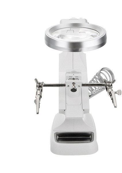 Yardım Eli Büyüteç LED Lehimleme Demiri Standı Lens Büyüteç Kelepçe Alet Kiti fiyatları