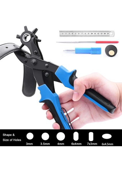 Kemerler Için Delme Aleti, Cetvelli, Kumaş Tornavida, Eyer