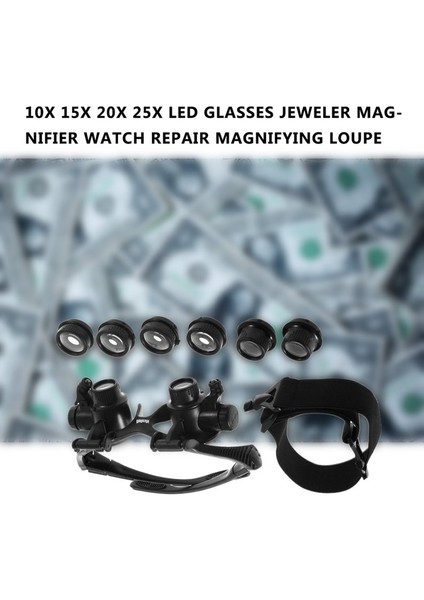 10X 15X 20X 25X LED Gözlük Kuyumcu Büyüteç Izle Onarım Büyüteç Büyüteç fiyatları