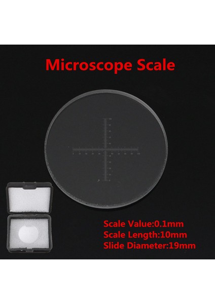 Mikroskop Objektif Aşaması Mikrometre Kalibrasyon Slide 10MM/100 0.1mm C7 Hakkında Detaylar