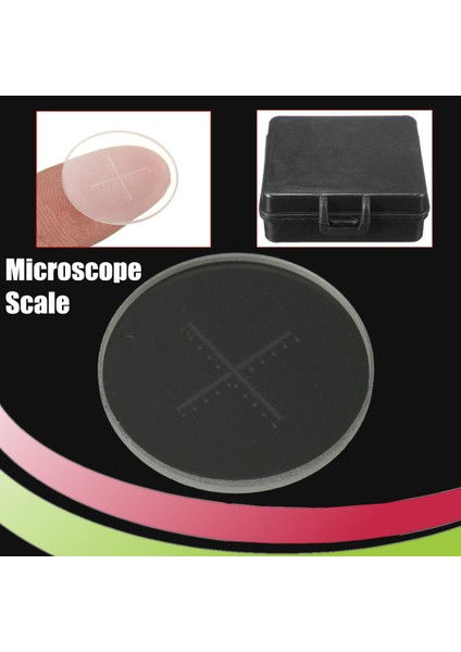 Mikroskop Objektif Aşaması Mikrometre Kalibrasyon Slide 10MM/100 0.1mm C7 Hakkında Detaylar