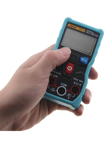 Aneng V01A Dijital True Rms Multimetre Test Cihazı Ncv Veri Tutma ile Automotriz Multimetre Otomatik Ayarlama LCD Arka Işık + El Feneri - Mavi modelleri