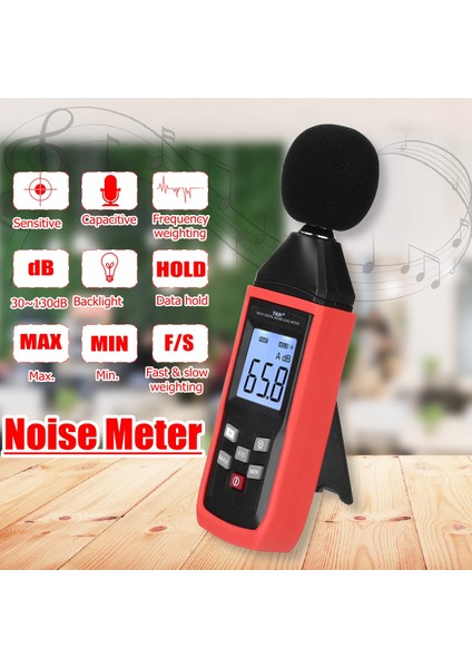 Taşınabilir Mini LCD Dijital Ses Seviyesi Ölçer Gürültü Ölçüm Cihazı Desibel Izleme Test Cihazı 30-130DB fırsatları