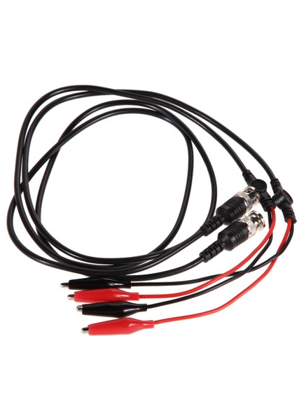 Yeni 2 Adet 110 cm Bnc Q9 Çift Timsah Klip Osiloskop Test Probu Uçları