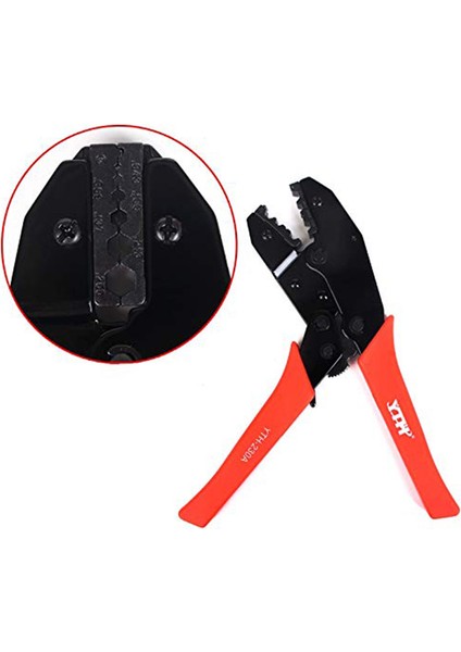 Alet Parçaları Tel Sıkma Pensesi Yalıtımlı Terminaller Için Cırcırlı Aletler Alın Konnektörleri Sıkma Şekillendirici Pense YTH230PA fiyatları