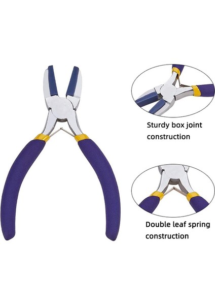 Mücevher Pense Seti El Sanatları ve Mücevher Alet Seti Mor Saplı Aşınma Gill Plastik Kafalı Plastik Kafa Pensesi modelleri