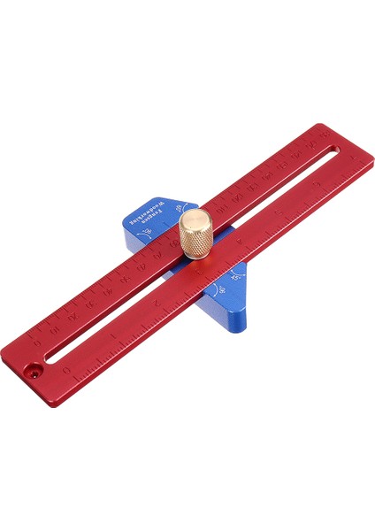 Yx Serisi Ağaç Işleme 45/60/90 Derece Hassas Işaretleme T Cetvel 200/300/400MM Alüminyum Alaşımlı Delik Konumlandırma Ölçme Cetvel Açı Scriber Scribing Tool - 300MM modelleri