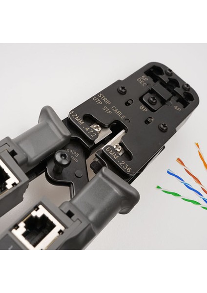 2'si 1 Arada RJ45 Network Lan Crimper Kesici Alet Kablo Test Cihazı Pensesi - Gri (Yurt Dışından) indirimleri