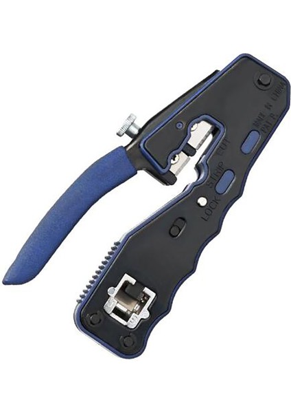 Çok Fonksiyonlu RJ45EZ Açık Delikten Kristal Kafa 8p Ayarlanabilir Ağ Aracı Sıkma Sıkma Kablo Pensesi