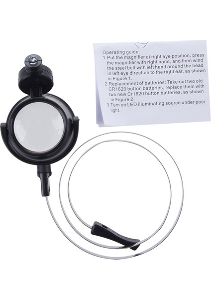 Işıklı 15X Büyüteç / Saat Tamiri Için LED Göz Büyüteç Saatler Mücevherler fırsatları