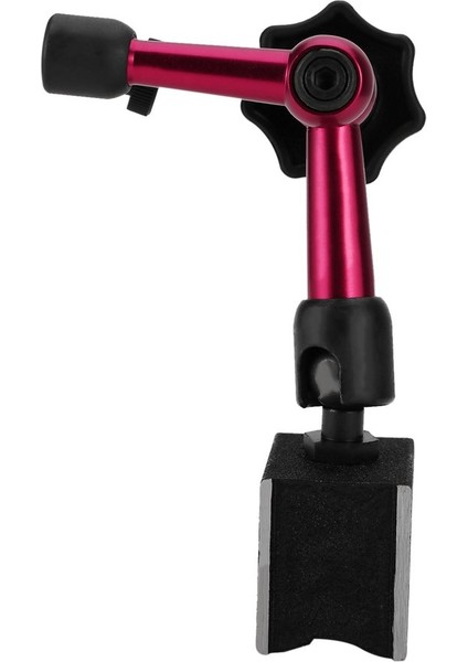Evrensel Esnek Manyetik Metal Taban Tutucu Stand Dial Test Göstergesi Aracı -Siyah ve Kırmızı