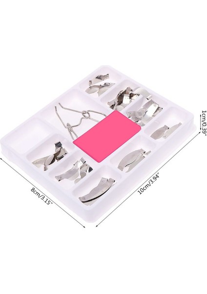 36 Adet Diş Eyer Konturlu Metal Matrisler Matrix Yaylı Klipsli Evrensel Kit fiyatları