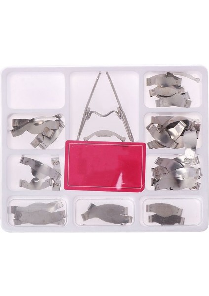 36 Adet Diş Eyer Konturlu Metal Matrisler Matrix Yaylı Klipsli Evrensel Kit modelleri