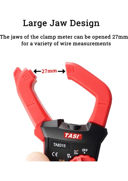 Dijital Kelepçe Multimetre Ac Dc Voltmetre 600A Çok Metre LCD Ekran Ölçüm Cihazı TA8315C modelleri