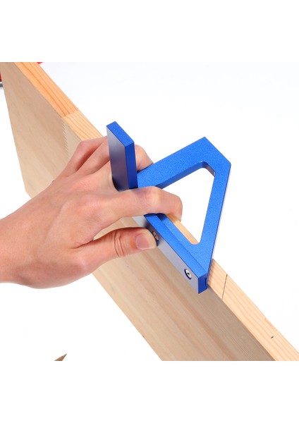 Es-5 Alüminyum Alaşımlı Çok Işlevli Ağaç Işleme Karalama Cetveli Işaretleme T Cetvel Kare Düzen 45/90 Derece Ölçme Cetvel - Mavi fiyatları
