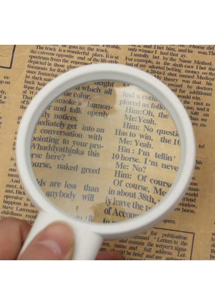 Abs Mühendislik Plastikleri 75MM 2 LED Işık Aydınlatmalı 2.5/3x Elde Taşınabilir Dantel Okuma Büyüteç Büyüteç Beyaz - Beyaz fırsatları