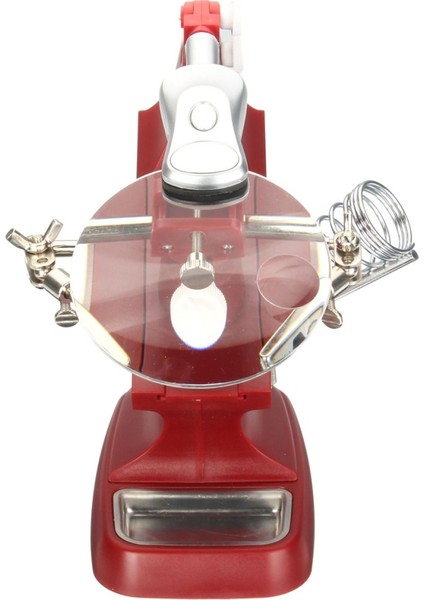 LED Yardım El Büyüteç Havya Standı Lens Büyüteç Kelepçe Alet Kiti indirimleri