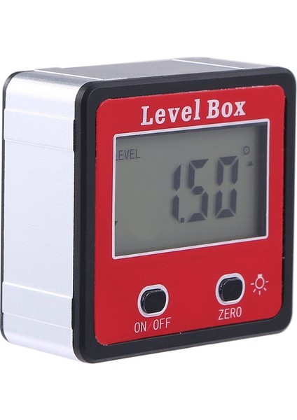 Kırmızı Hassas Dijital Iletki Inklinometre Dijital Açı Bulucu Eğim Kutusu - Kırmızı ve Siyah fırsatları