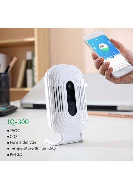JQ300 Pm2.5 Wifi Özellikli Akıllı Monitörlü Nem Test Cihazı - Beyaz (Yurt Dışından) fırsatları