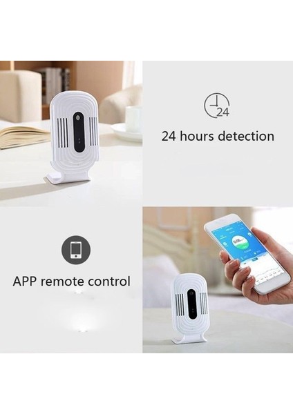JQ300 Pm2.5 Wifi Özellikli Akıllı Monitörlü Nem Test Cihazı - Beyaz (Yurt Dışından) indirimleri
