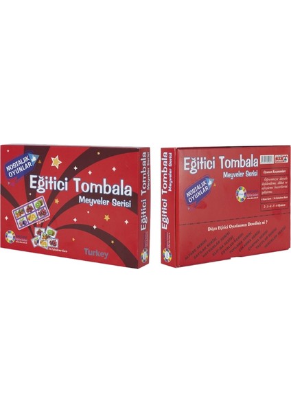 Tombala Meyveler Serisi - Eğitici Tombala