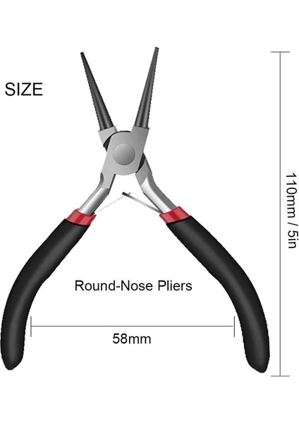 2'li Paket Bükülmüş Zincirli Burun Pensesi ve Işçiliği ve Onarım Için Yuvarlak Burunlu Pense, Mücevher Yapımı Malzemeleri, Mücevher Pensesi fiyatları