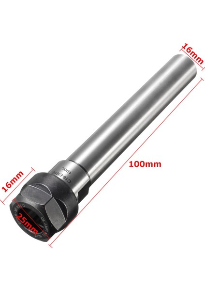 Faydalı Aletler C16 ER16 100L Düz Şaftlı Pens Aynası Tutucu 100MM Cnc Freze Takım Tutucusu fırsatları