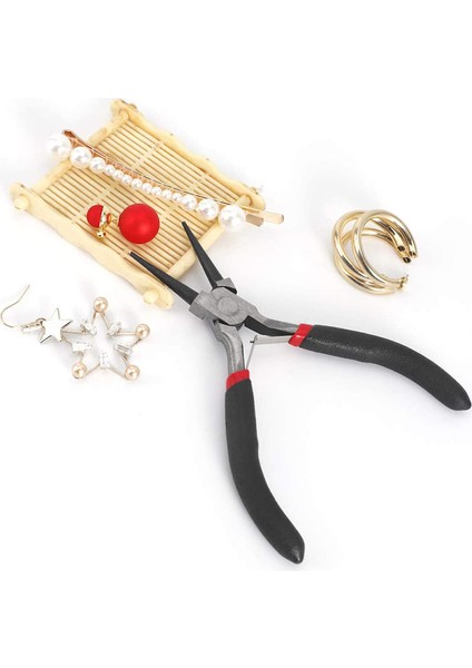 2'li Paket Bükülmüş Zincirli Burun Pensesi ve Işçiliği ve Onarım Için Yuvarlak Burunlu Pense, Mücevher Yapımı Malzemeleri, Mücevher Pensesi indirimleri