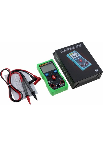 Aneng V01A Dijital True Rms Multimetre Test Cihazı Ncv Veri Tutma ile Automotriz Multimetre Otomatik Ayarlama LCD Arka Işık + El Feneri - Yeşil modelleri