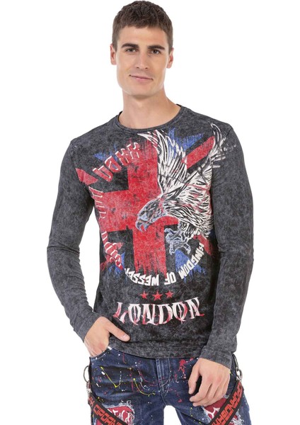 CL499 Great Britain Desenli Sweatshirt