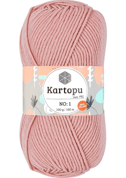 No.1 Pudra K258 Tüylenmez Antipill El Örgü Ipliği 100GR