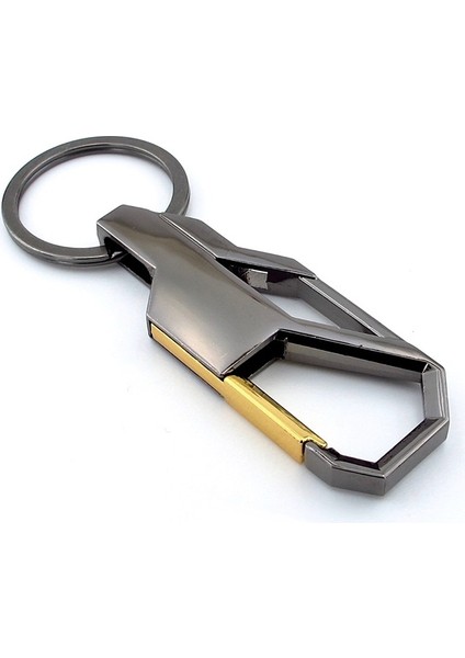 Antrasit Metal Kanca Hook Tasarım Metal Anahtarlık KC947