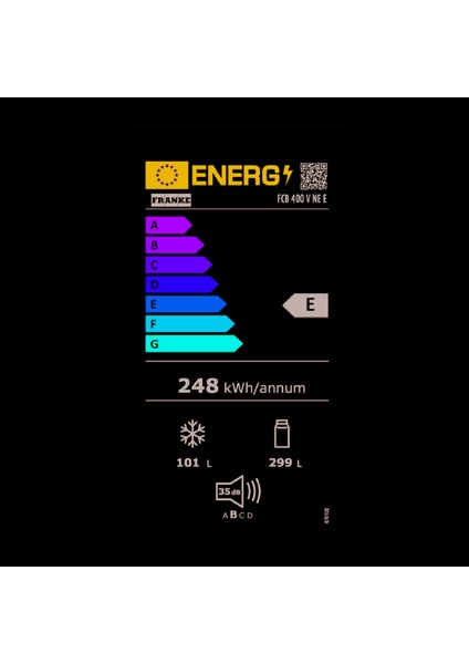 Fcb 400 V Ne E Beyaz Ankastre Buzdolabı