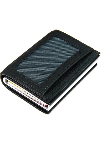 Deri Mekanizmalı Kartlık Cüzdan