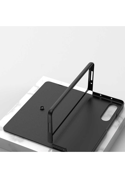 Samsung Galaxy Z Fold 3 Kılıf Kalemlik Bölmeli Droga Pakette Kalem Çıkmaz Siyah modelleri