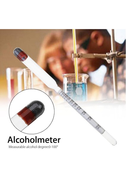 Proof & Tralle Cam Hidrometremetre Distile Spirit Moonshine Tester -(Yurt Dışından) fırsatları