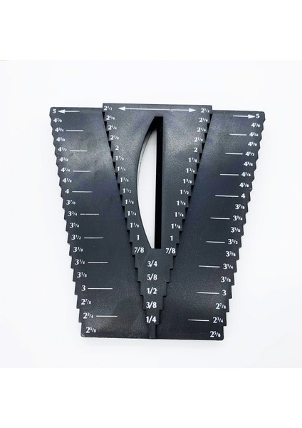 【esnek Tedarik】 Meco 2'si 1 Arada Ağaç Işleme Cetvel Ölçme Ölçer Ölçü Boyutu Aracı 1/8 fırsatları