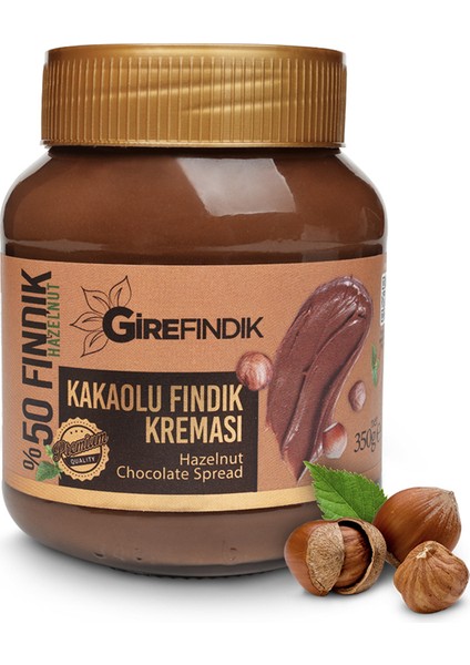 Girefındık Kakaolu Fındık Kreması Cam Kavanoz 350 gr