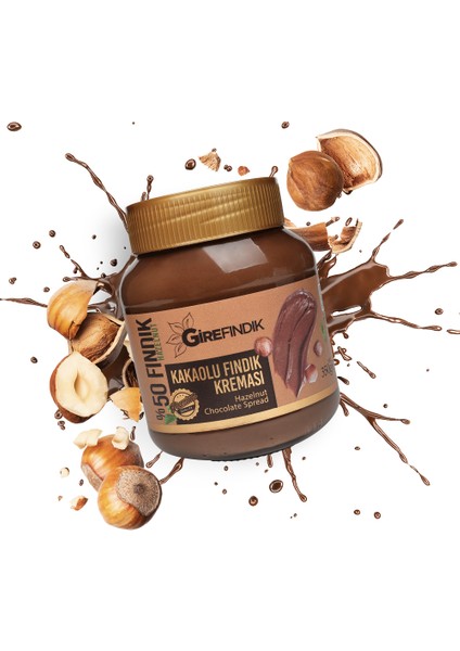 Girefındık Kakaolu Fındık Kreması Cam Kavanoz 350 gr